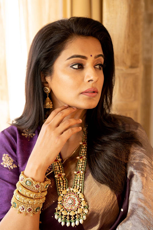 Priyamani Raj in Amber Saree