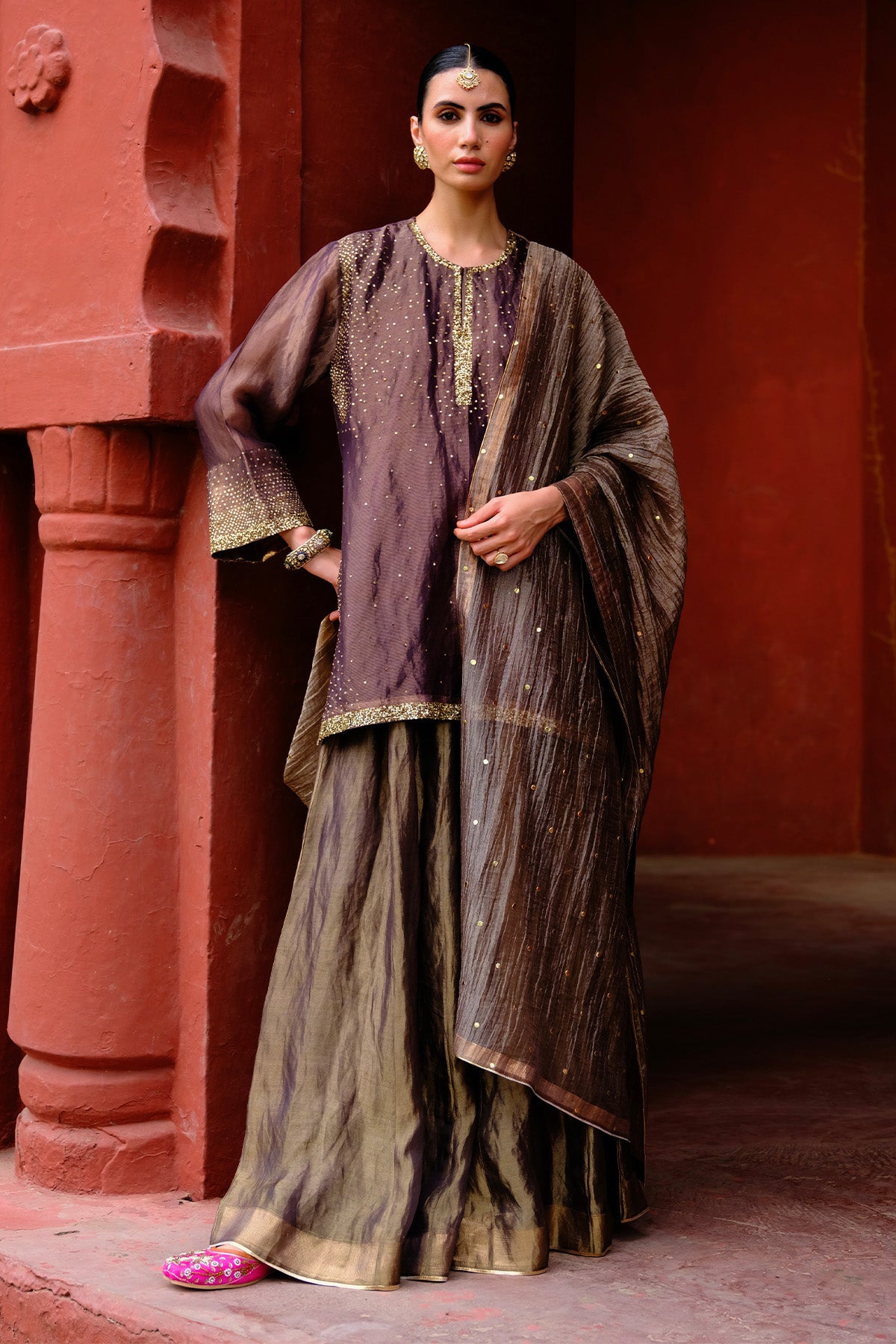 Chinar Sharara Set