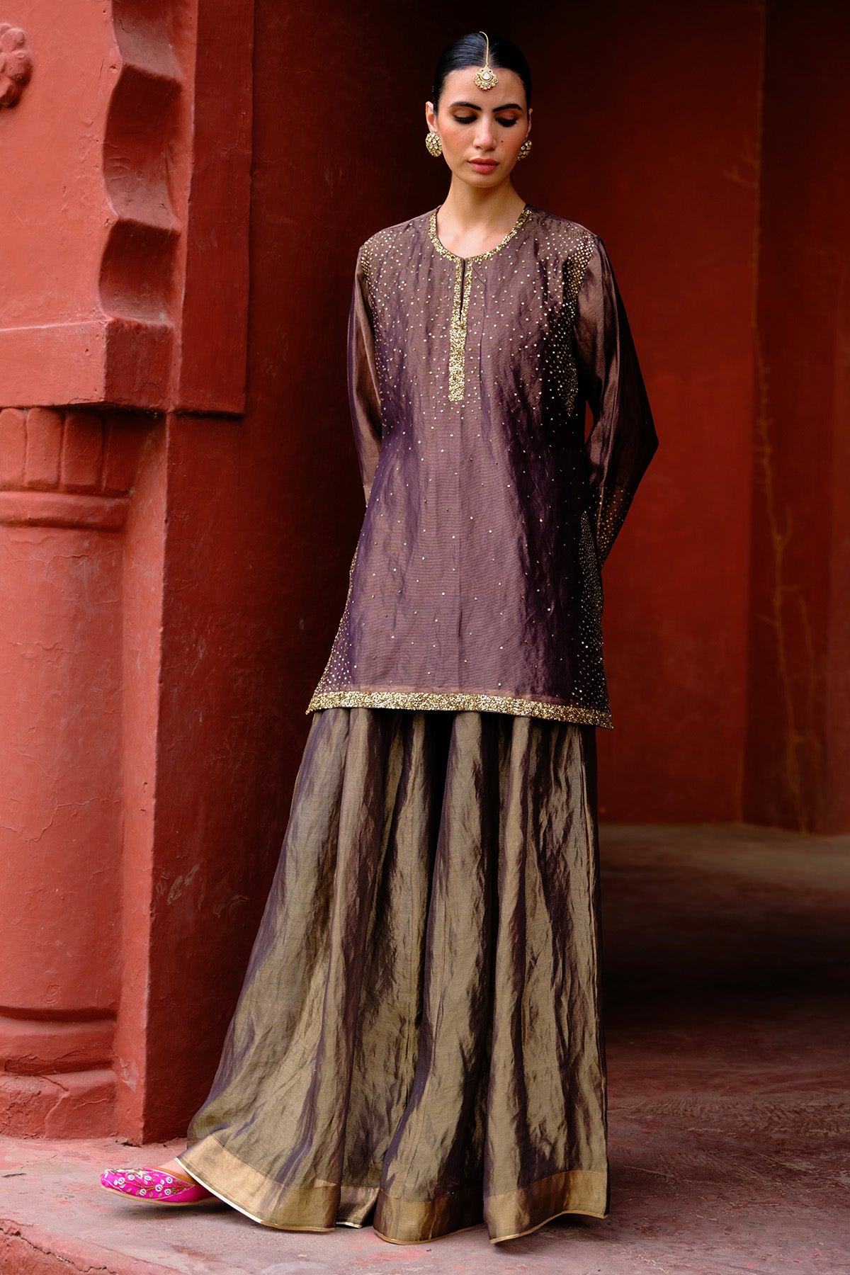 Chinar Sharara Set