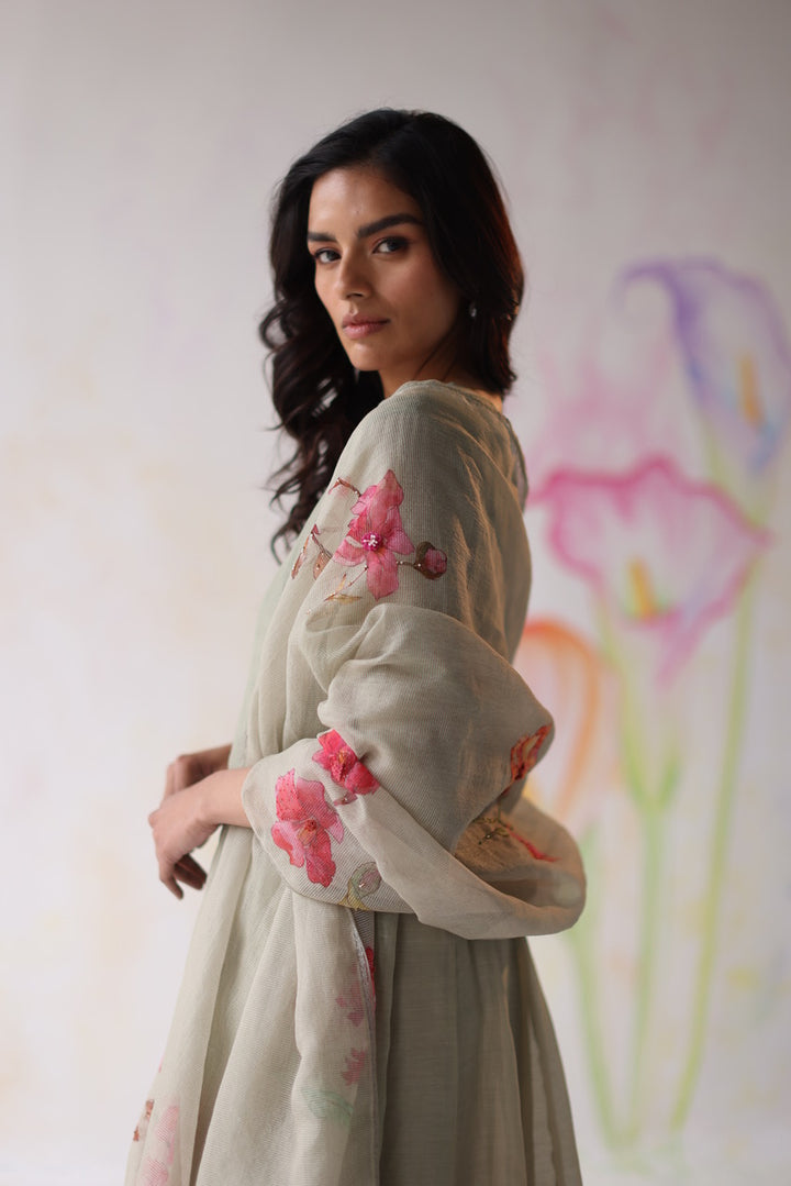 The Laleh Gulmohar Linen Kurti