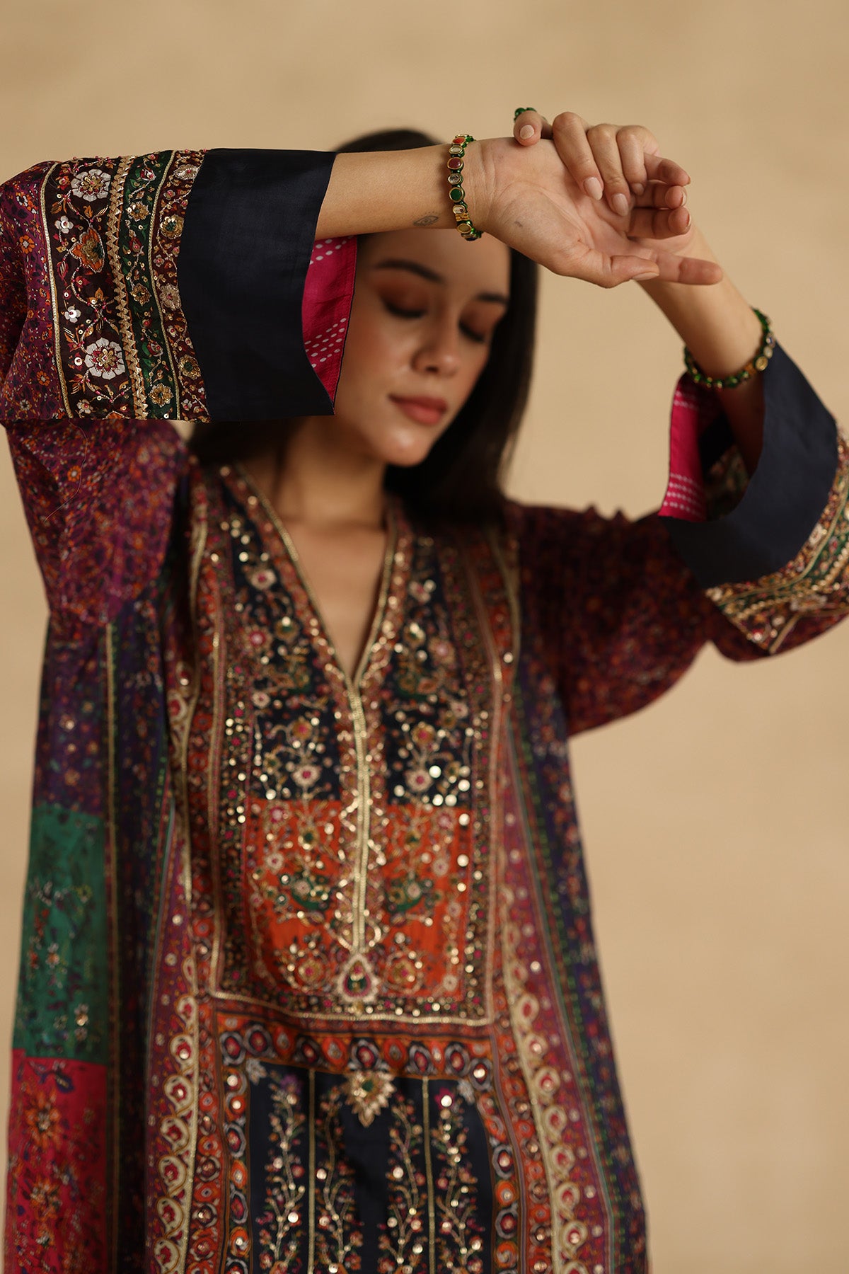 Meenakari Kurta Set