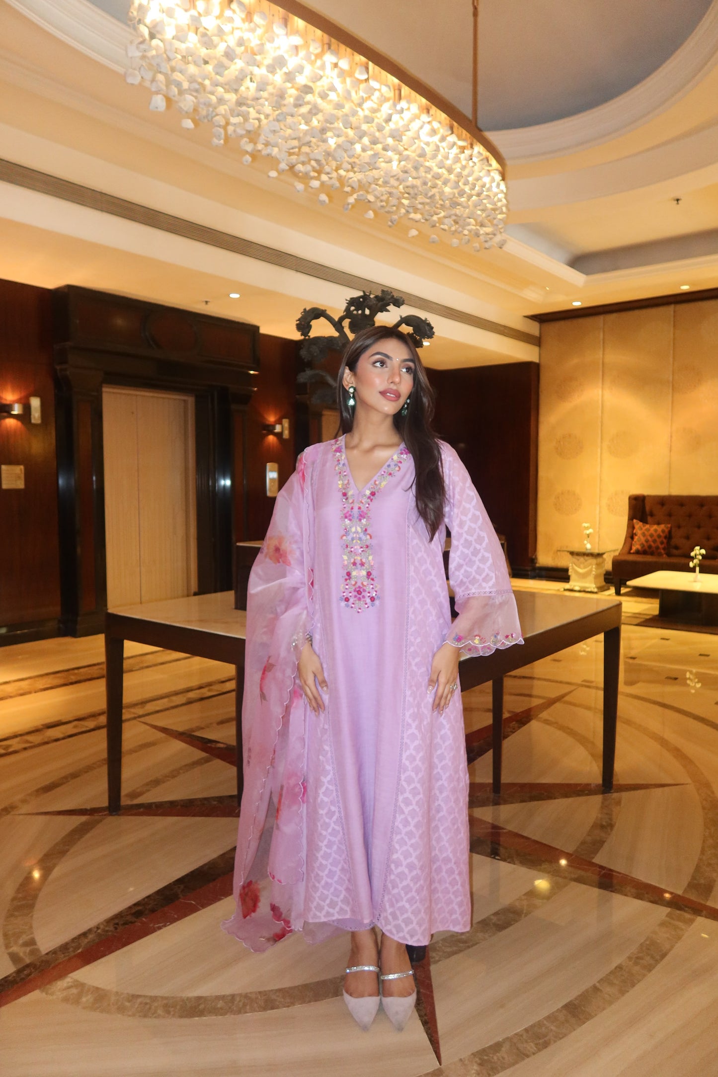 Mallaika Chedda in Rua Kurta Set