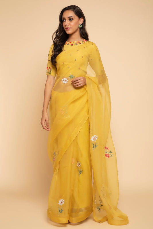 The Daffodil Saree